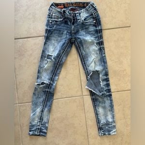 Woman’s rock revival jeans 23 short